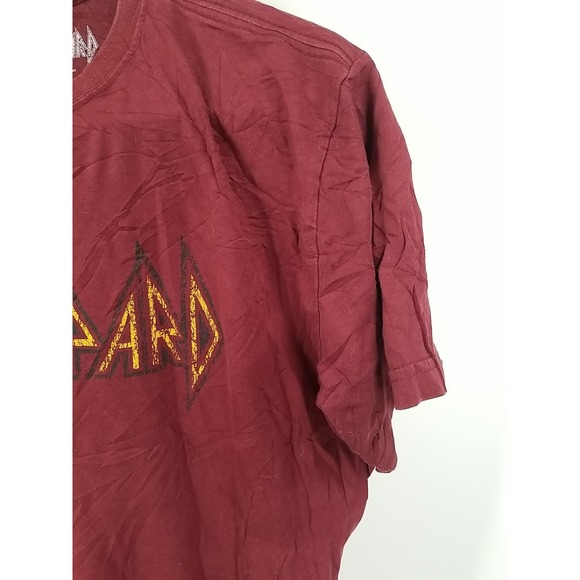 Def Leppard Short Sleeve Crew Neck Graphic Print Shirt Large - Picture 4 of 6